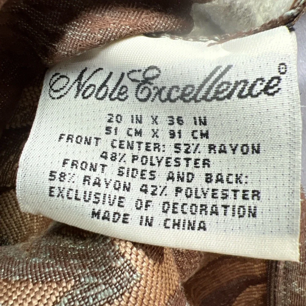 Set Of 5 Noble Excellence King Pillow Shams Multi Damask Tapestry Rolled Cord